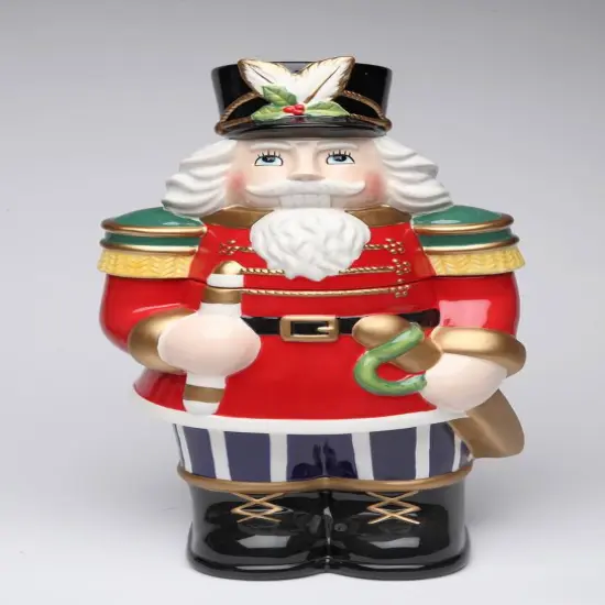 Ceramic Classic Nutcracker Cookie Jar, Home D&eacute;cor, Gift for Her, Gift for Mom, Kitchen D&eacute;cor, Christmas D&eacute;cor {3}
