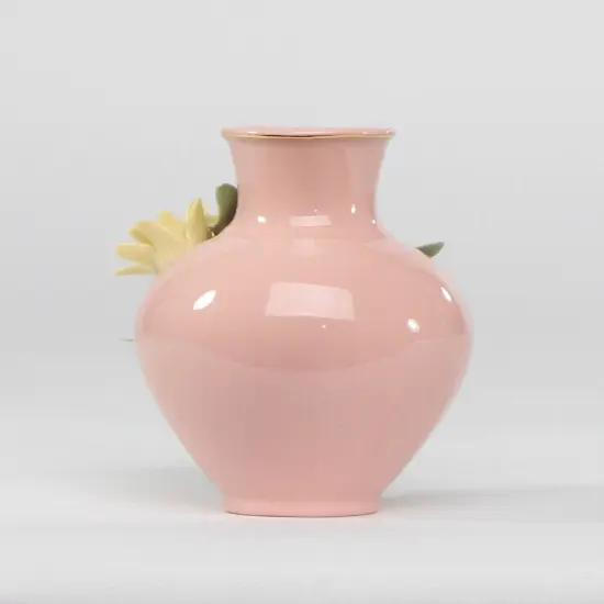 Ceramic Mini Size Ceramic Yellow Flower Vase, Home Décor, Gift for Her, Gift for Mom {4}