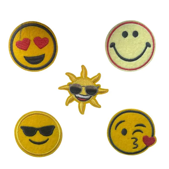 Enhance Your Style with Emoji Patches for Clothes|Customs, Patchwork or gift and personalize patch for clothes | Fun and Expressive Embroidered Designs | RADYAN&reg; {5}