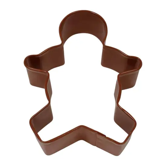 Gingerbread Boy Cookie Cutter (Brown, 3.75") {1}