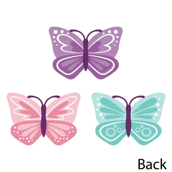 Big Dot of Happiness Beautiful Butterfly - Decorations DIY Floral Baby Shower or Birthday Party Essentials - Set of 20 {4}