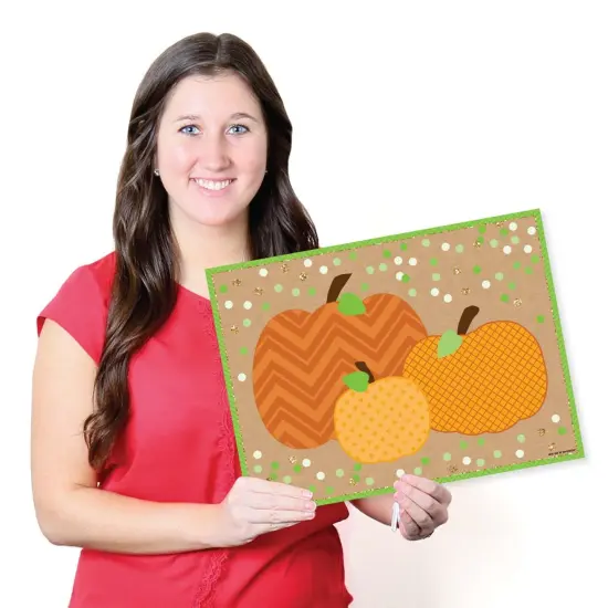 Big Dot of Happiness Pumpkin Patch - Party Table Decorations - Fall, Halloween or Thanksgiving Party Placemats - Set of 16 {7}