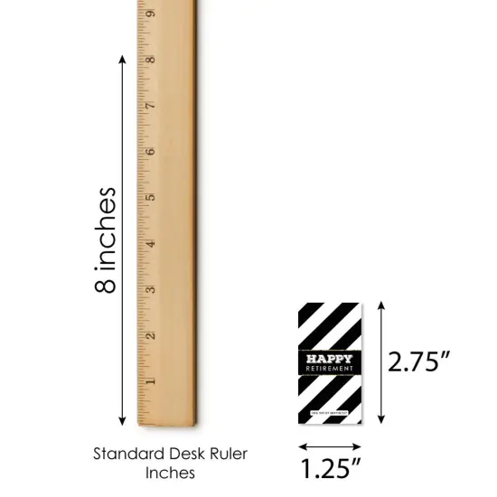 Big Dot of Happiness Happy Retirement - Mini Candy Bar Wrapper Stickers - Retirement Party Small Favors - 40 Count {6}