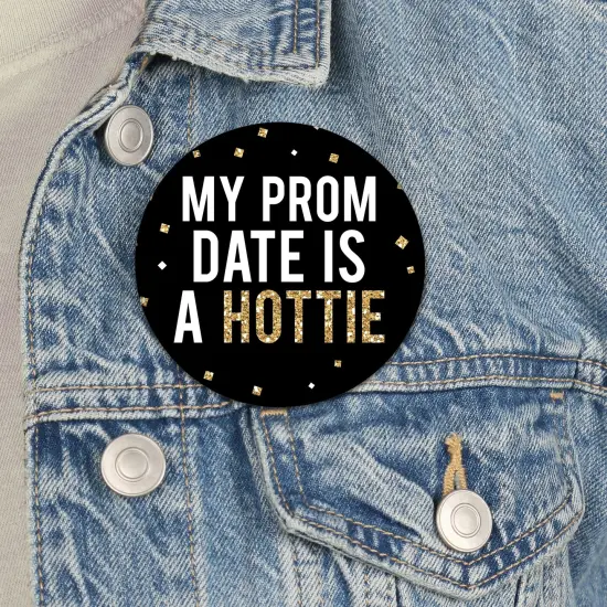 Big Dot of Happiness Prom - 3 inch Prom Night Party Badge - Pinback Buttons - Set of 8 {4}