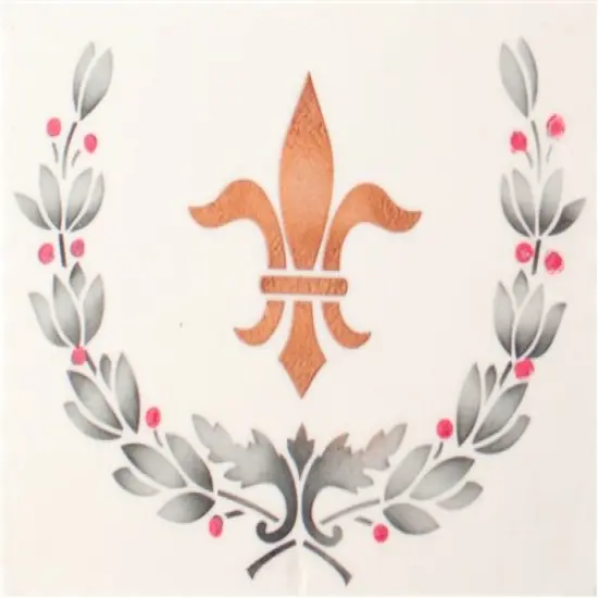 Parisian Cake Stencil Set: Eiffel Tower, Fleur De Lis, Wreath | C489 by Designer Stencils | Cake Decorating Tools | Baking Stencils for Royal Icing, Airbrush, Dusting Powder | Reusable Plastic Food Grade Stencil for Cakes | Easy to Use & Clean {2}