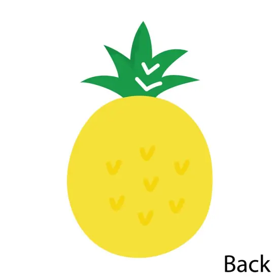 Big Dot of Happiness Tutti Fruity - Shaped Thank You Cards - Frutti Summer Baby Shower or Birthday Party Thank You Cards with Envelopes - Set of 12 {6}