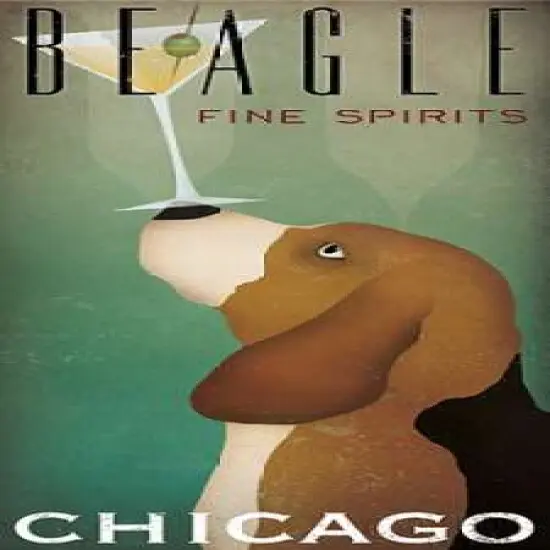 Beagle Martini Poster Print byRyan Fowler - Item # VARPDX24552 {1}