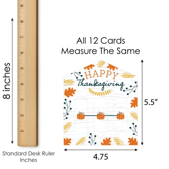 Big Dot of Happiness Happy Thanksgiving - Fall Harvest Party Game Pickle Cards - Pull Tabs 3-in-a-Row - Set of 12 {7}