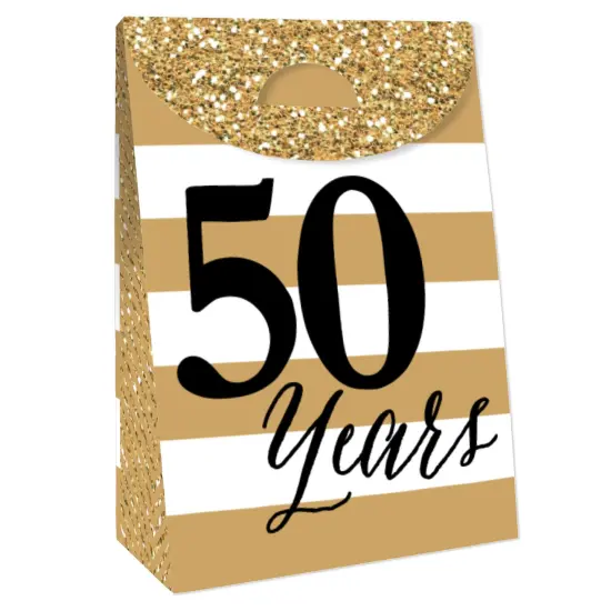 Big Dot of Happiness We Still Do - 50th Wedding Anniversary - Anniversary Gift Favor Bags - Party Goodie Boxes - Set of 12 {4}