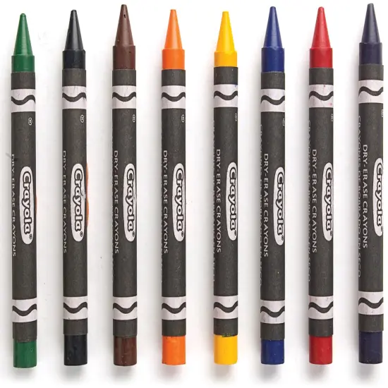 Crayola Washable Dry-Erase Crayons-Classic 8/Pkg {2}