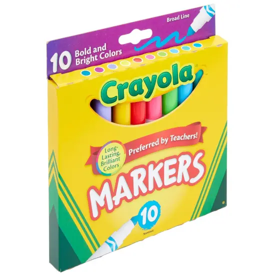 Crayola Broad Line Markers-Assorted Colors 10/Pkg {2}