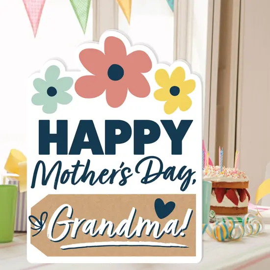 Big Dot of Happiness Grandma, Happy Mother's Day - We Love Grandmother Giant Greeting Card - Big Shaped Jumborific Card - 16.5 x 22 inches {3}
