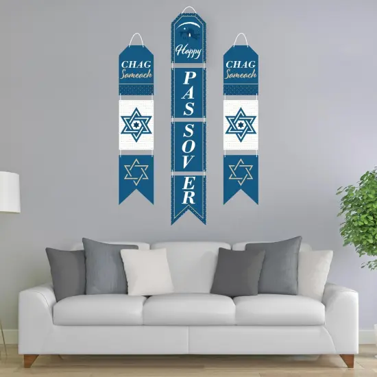 Big Dot of Happiness Happy Passover - Hanging Vertical Paper Door Banners - Pesach Party Wall Decoration Kit - Indoor Door Decor {3}