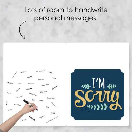 Big Dot of Happiness I Messed Up Big Time - I'm Sorry Apology Giant Greeting Card - Big Shaped Jumborific Card - 16.5 x 22 inches {4}
