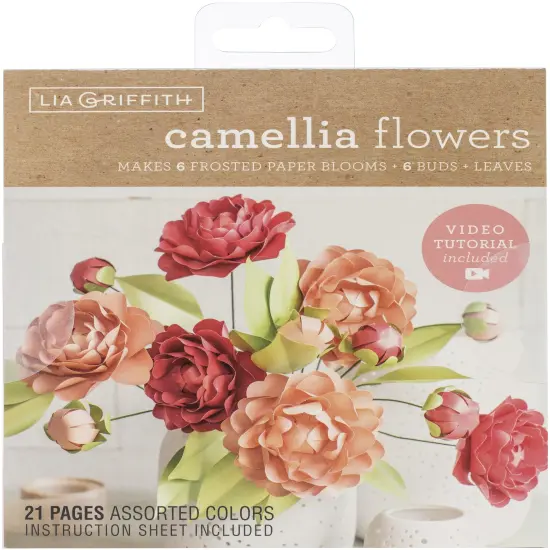 Lia Griffith Paper Stack 6"X6.5" 24/Pkg-Camellia {1}