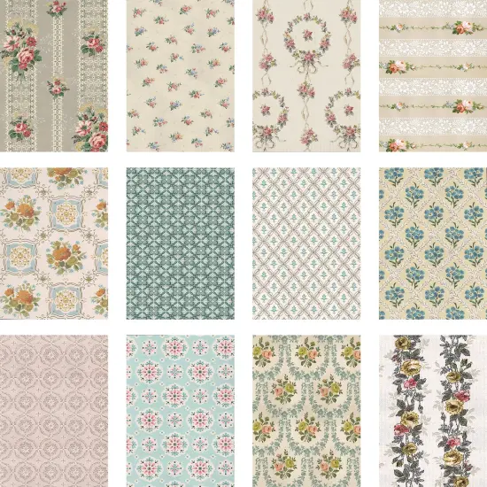 Idea-Ology Worn Wallpaper 5"X8"-24 Pieces {2}