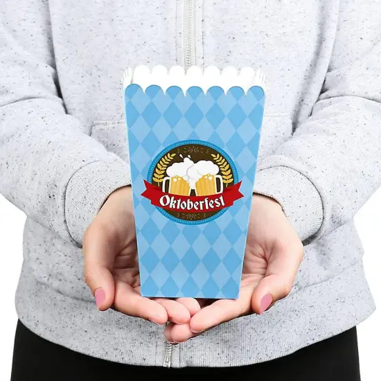 Big Dot of Happiness Oktoberfest - Beer Festival Favor Popcorn Treat Boxes - Set of 12 {6}