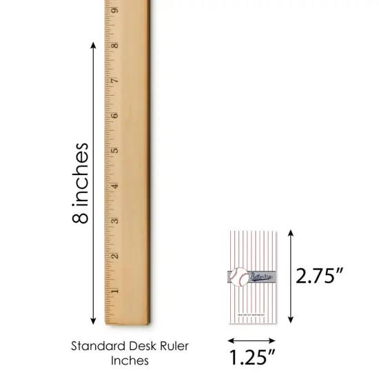 Big Dot of Happiness Batter Up - Baseball - Mini Candy Bar Wrapper Stickers - Baby Shower or Birthday Party Small Favors - 40 Count {6}