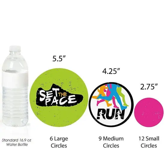 Big Dot of Happiness Set the Pace - Running - Track Party Giant Circle Confetti - Cross Country or Marathon Party D&eacute;cor - Large Confetti 27 Count {4}