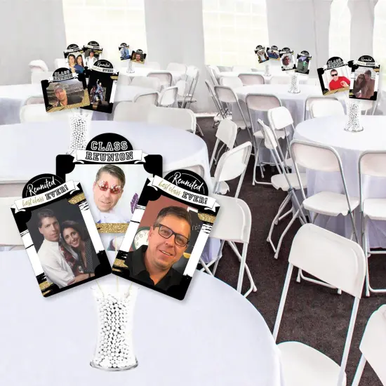Big Dot of Happiness Reunited - School Class Reunion Party Picture Centerpiece Sticks - Photo Table Toppers - 15 Pieces {4}