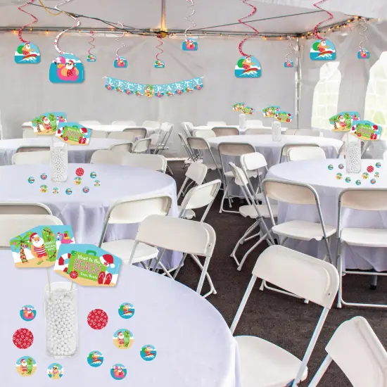 Big Dot of Happiness Tropical Christmas - Beach Santa Holiday Party Supplies Decoration Kit - Decor Galore Party Pack - 51 Pieces {4}