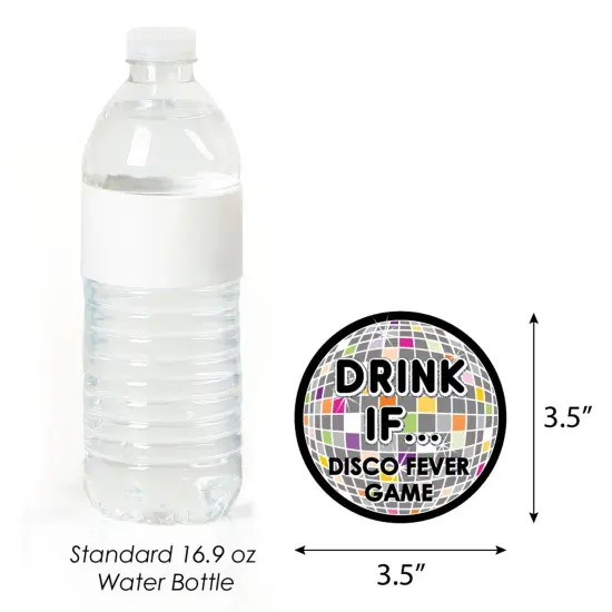 Big Dot of Happiness Drink If Game - 70's Disco - 1970's Disco Fever Party Game - 24 Count {4}