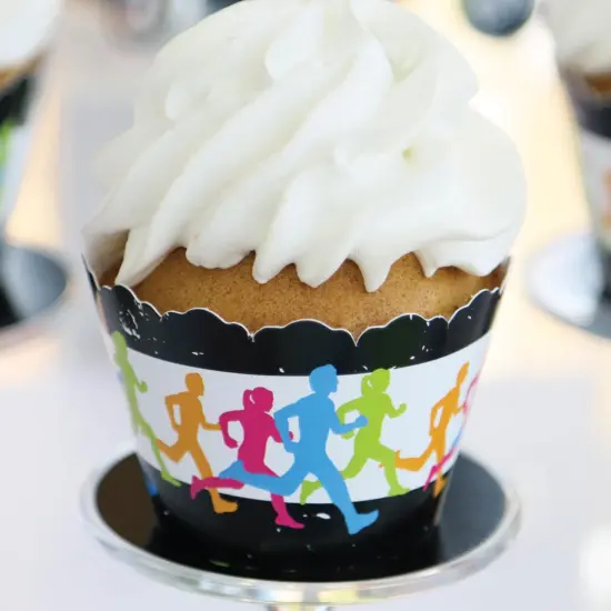 Big Dot of Happiness Set the Pace - Running - Track, Cross Country or Marathon Party Decorations - Party Cupcake Wrappers - Set of 12 {6}