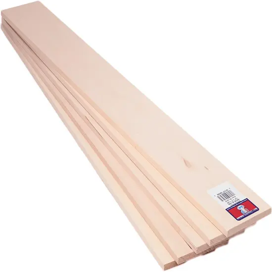 Midwest Products Basswood Sheet 24"-1/4"X3" {3}
