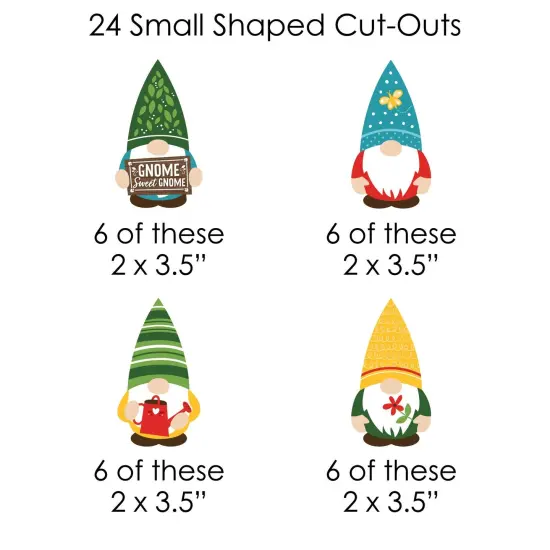 Big Dot of Happiness Garden Gnomes - Forest Gnome Party DIY Decorations - Clothespin Garland Banner - 44 Pieces {7}