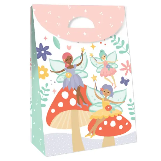 Big Dot of Happiness Let&rsquo;s Be Fairies - Fairy Garden Birthday Gift Favor Bags - Party Goodie Boxes - Set of 12 {4}