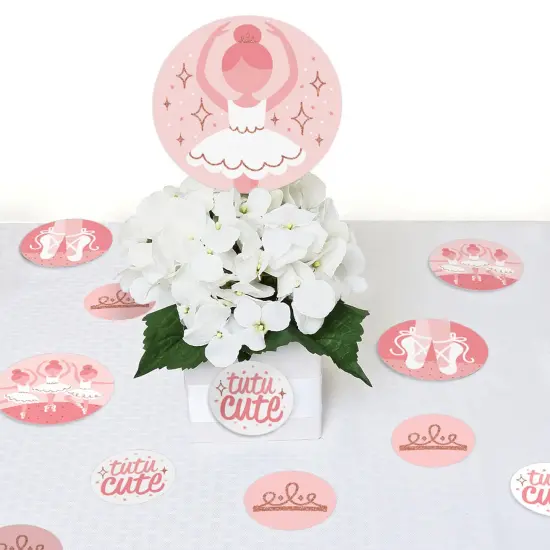 Big Dot of Happiness Tutu Cute Ballerina - Ballet Birthday Party or Baby Shower Giant Circle Confetti - Party Decorations - Large Confetti 27 Count {6}