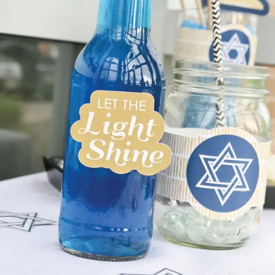 Big Dot of Happiness Happy Hanukkah - DIY Shaped Chanukah Cut-Outs - 24 Count {4}