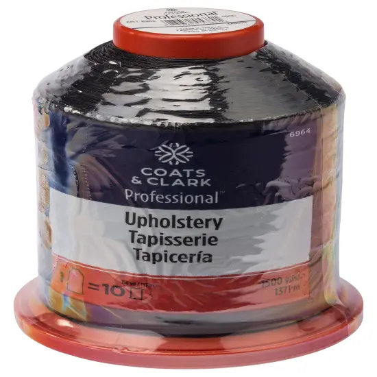 Coats Professional Upholstery Thread 1500yd-Black {1}