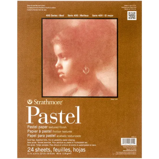 Strathmore Assorted Color Pastel Paper Pad 11"X14"-24 Sheets {1}