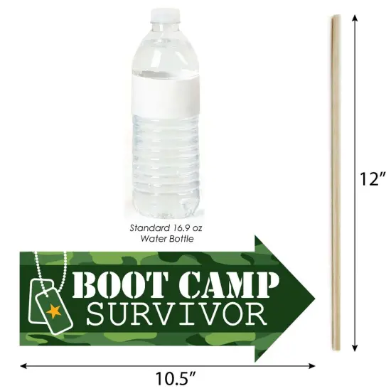 Big Dot of Happiness Funny Camo Hero - Army Military Camouflage Party Photo Booth Props Kit - 10 Piece {4}