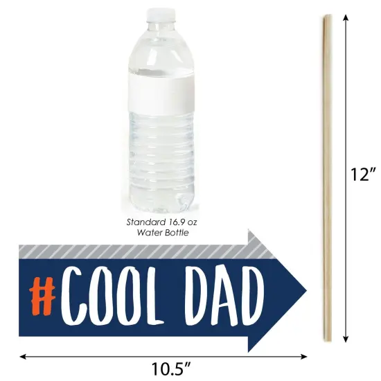 Big Dot of Happiness Funny Happy Father's Day - We Love Dad Party Photo Booth Props Kit - 10 Piece {4}