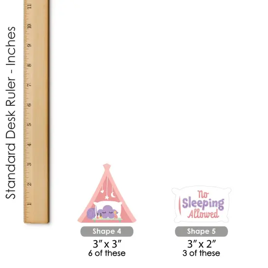 Big Dot of Happiness Pajama Slumber Party - DIY Shaped Girls Sleepover Birthday Party Cut-Outs - 24 Count {7}