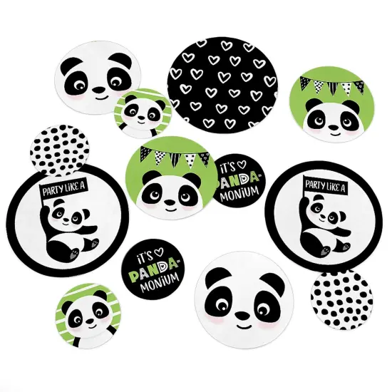 Big Dot of Happiness Party Like a Panda Bear - Baby Shower or Birthday Party Giant Circle Confetti - Party Decorations - Large Confetti 27 Count {1}