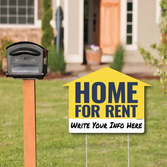 Big Dot of Happiness Home for Rent Signs - Yard Sign with Stakes - Double Sided Outdoor Lawn Sign - Set of 3 {3}