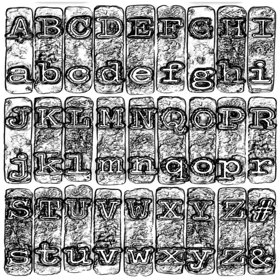 Sizzix 3D Texture Fades Embossing Folder By Tim Holtz-Typewriter {3}