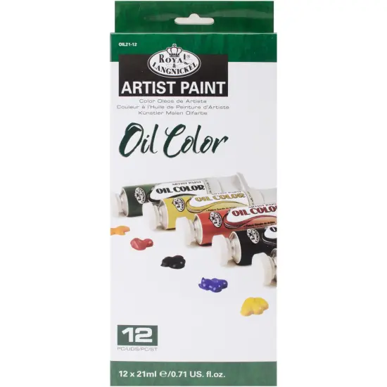 Royal & Langnickel(R) Oil Paints 21ml 12/Pkg-Assorted Colors {1}