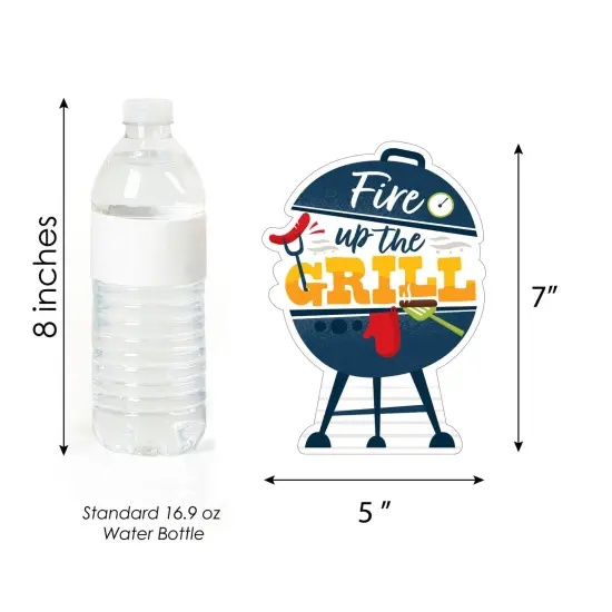 Big Dot of Happiness Fire Up the Grill - Grill Decorations DIY Summer BBQ Picnic Party Essentials - Set of 20 {6}