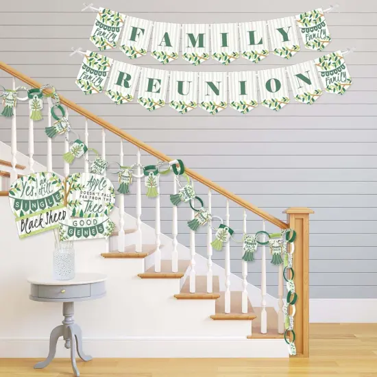 Big Dot of Happiness Family Tree Reunion - Banner and Photo Booth Decorations - Family Gathering Party Supplies Kit - Doterrific Bundle {4}