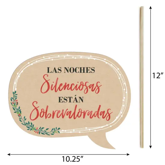 Big Dot of Happiness Funny Feliz Navidad - Holiday and Spanish Christmas Party Photo Booth Props Kit - 10 Piece {6}