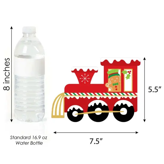 Big Dot of Happiness Christmas Train - Decorations DIY Holiday Party Essentials - Set of 20 {6}
