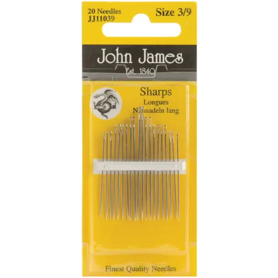 John James Sharps Hand Needles-Size 3/9 20/Pkg {1}