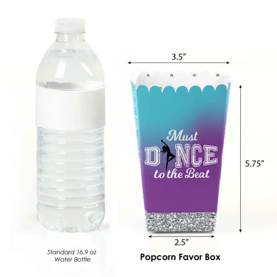 Big Dot of Happiness Must Dance to the Beat - Dance - Birthday Party or Dance Party Favor Popcorn Treat Boxes - Set of 12 {3}