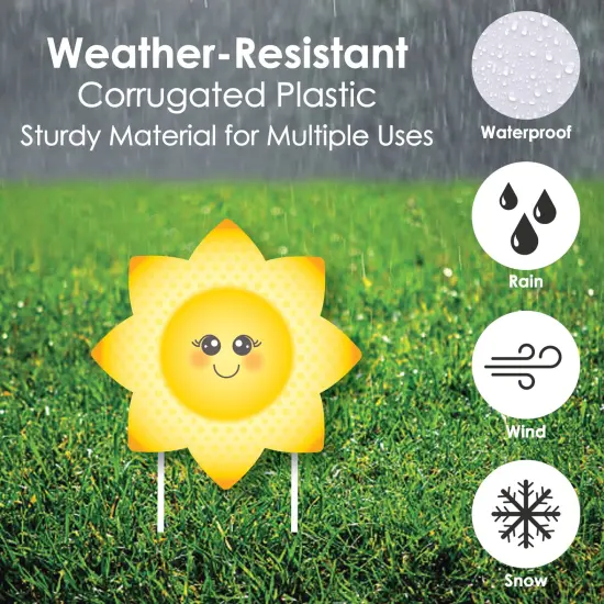 Big Dot of Happiness You are My Sunshine - Yard Sign & Outdoor Lawn Decorations - Baby Shower or Birthday Party Yard Signs - Set of 8 {4}