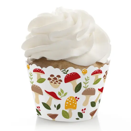 Big Dot of Happiness Wild Mushrooms - Red Toadstool Party Decorations - Party Cupcake Wrappers - Set of 12 {1}