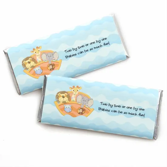 Big Dot of Happiness Noah's Ark - Candy Bar Wrappers Baby Shower Favors - Set of 24 {1}